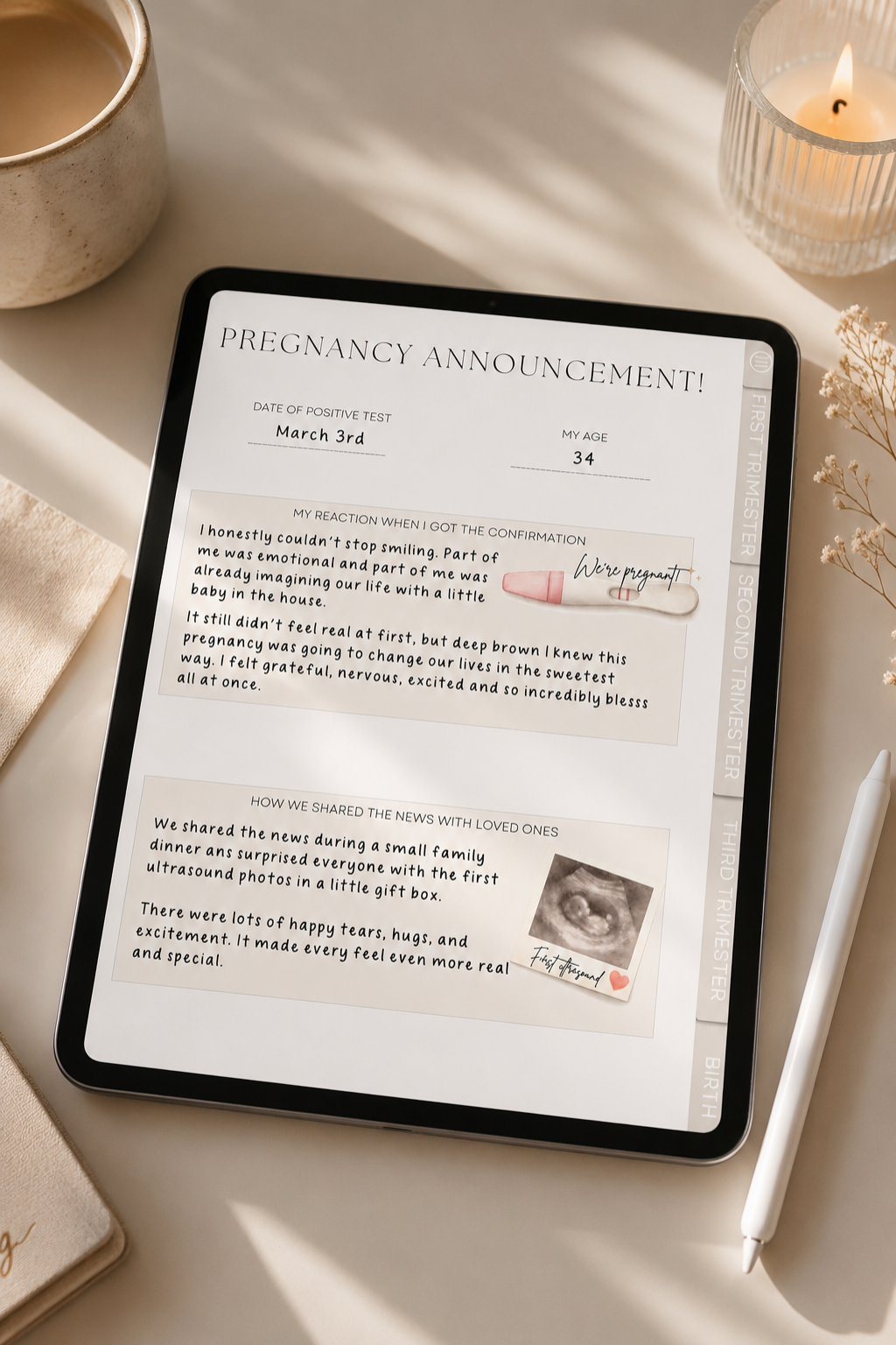 A Pregnancy Journal for Every Memory