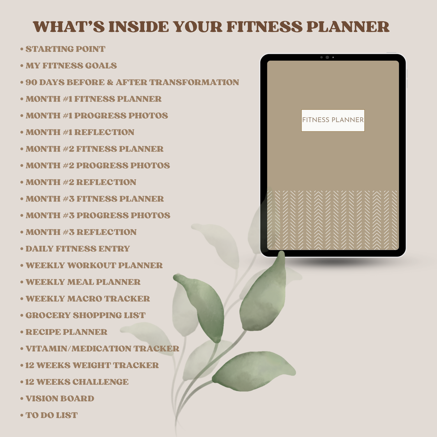 Digital 90 Days Challenge Fitness Planner with Digital Fitness Stickers GoodNotes