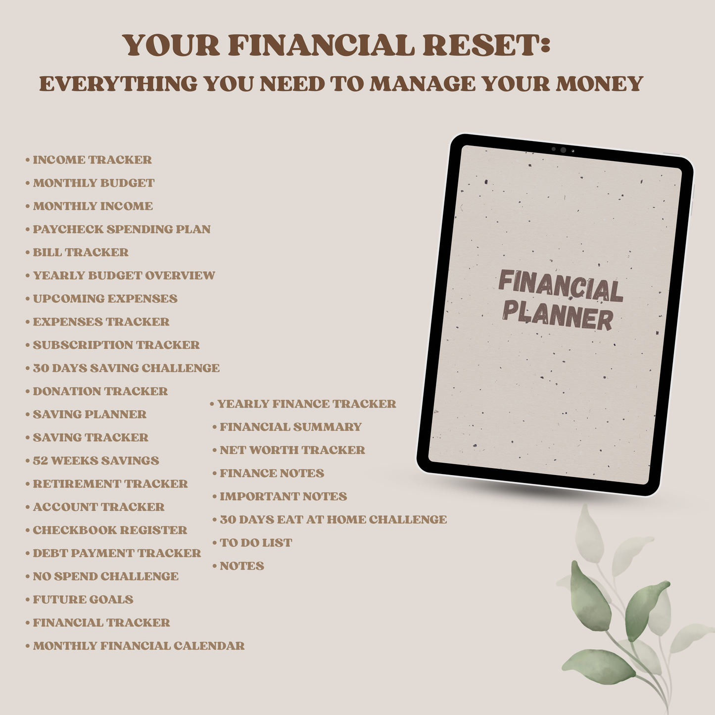 Digital Financial Planner with Stickers GoodNotes - Boss Babe Finance Planner