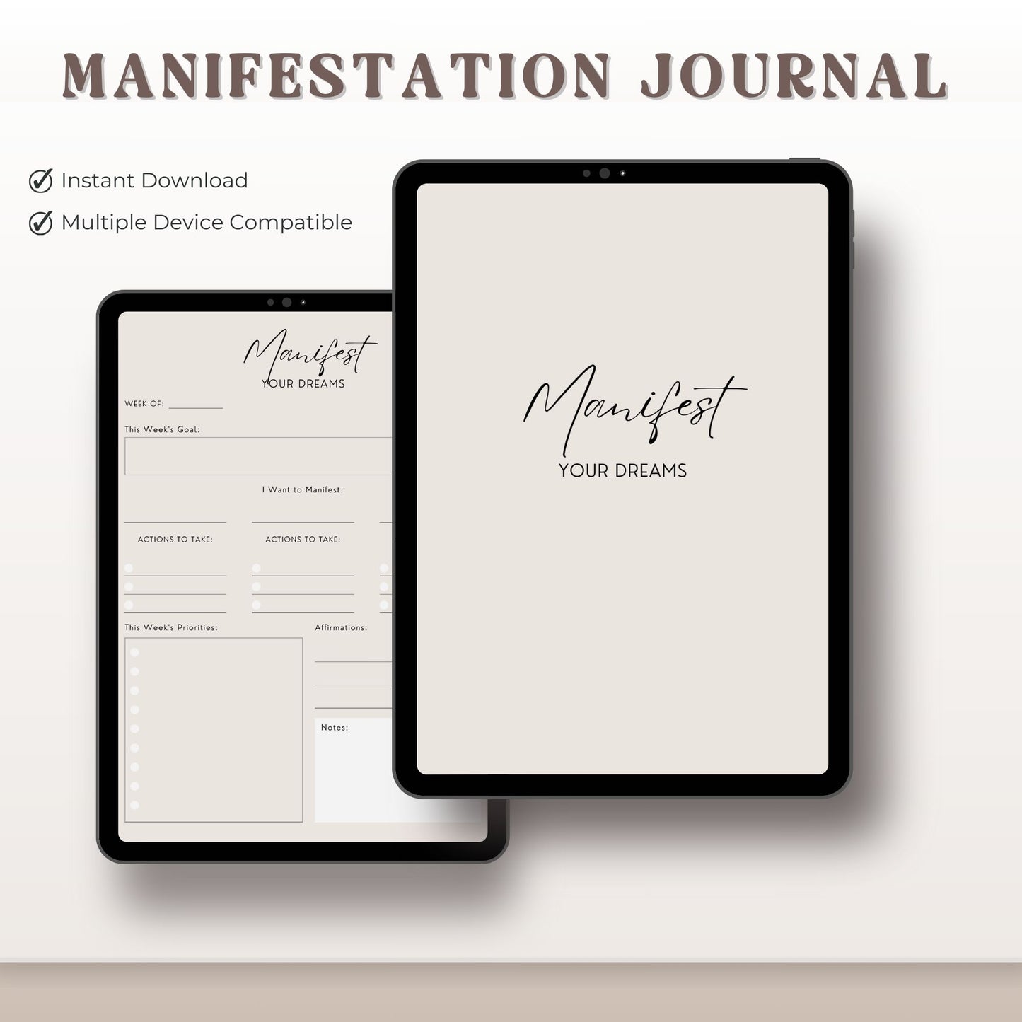 FREE Weekly Manifestation Journal